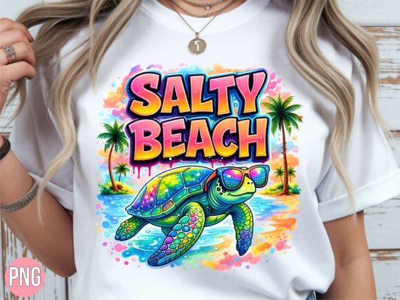 Download Salty Beach Sea Turtle Summer Shirt PNG - Summer shirt Collection