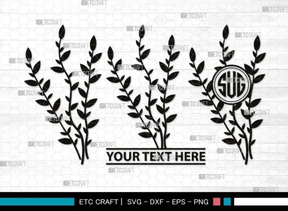 Download Pussy Willow Monogram, Spring Nature Svg - Spring Collection