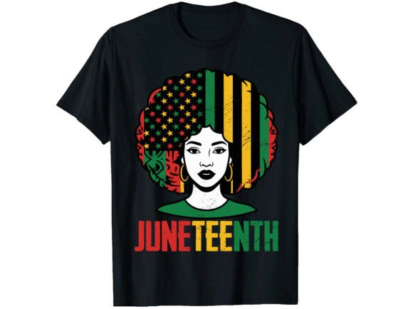 Download Afro Flag Pride Juneteenth T-Shirt - Premium Bundle