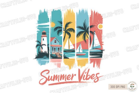 Download Summer Vibes PNG Summer Shirt Design - Summer shirt Collection