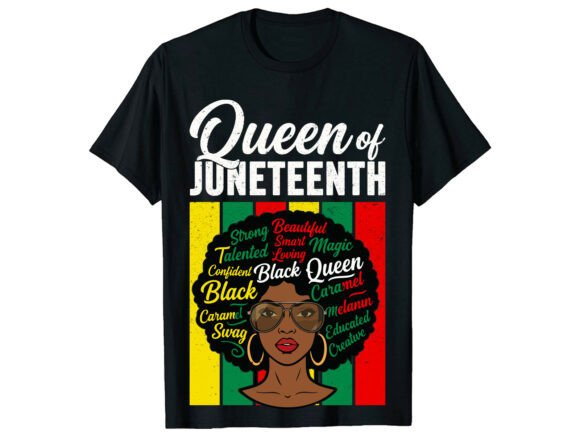 Download Black Queen Pride Juneteenth T-Shirt - Premium Resources